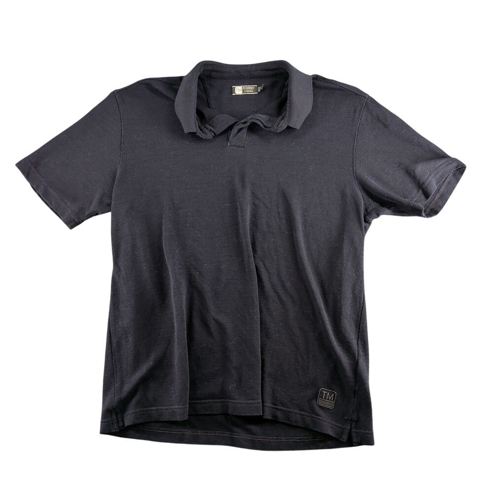 Z Zegna Techmerino Wool Pique Polo Shirt Men's Large Quiet Luxury Minimalist